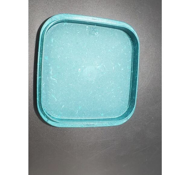 Vintage Tupperware Meal Mate rectangle replacement lid Teal Server Tray # 1703 - Picture 4 of 4
